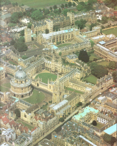 Oxford aus der Luft
